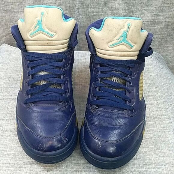 Nike Air Jordan 5 Retro Hornets Pre-Grape 2015 Blue - Men\'s sz 9.5 136027-405 main image 11